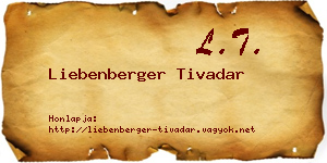 Liebenberger Tivadar névjegykártya